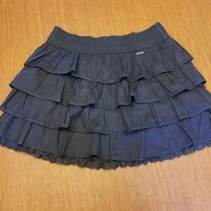 Hollister Navy Ruffle Skirt